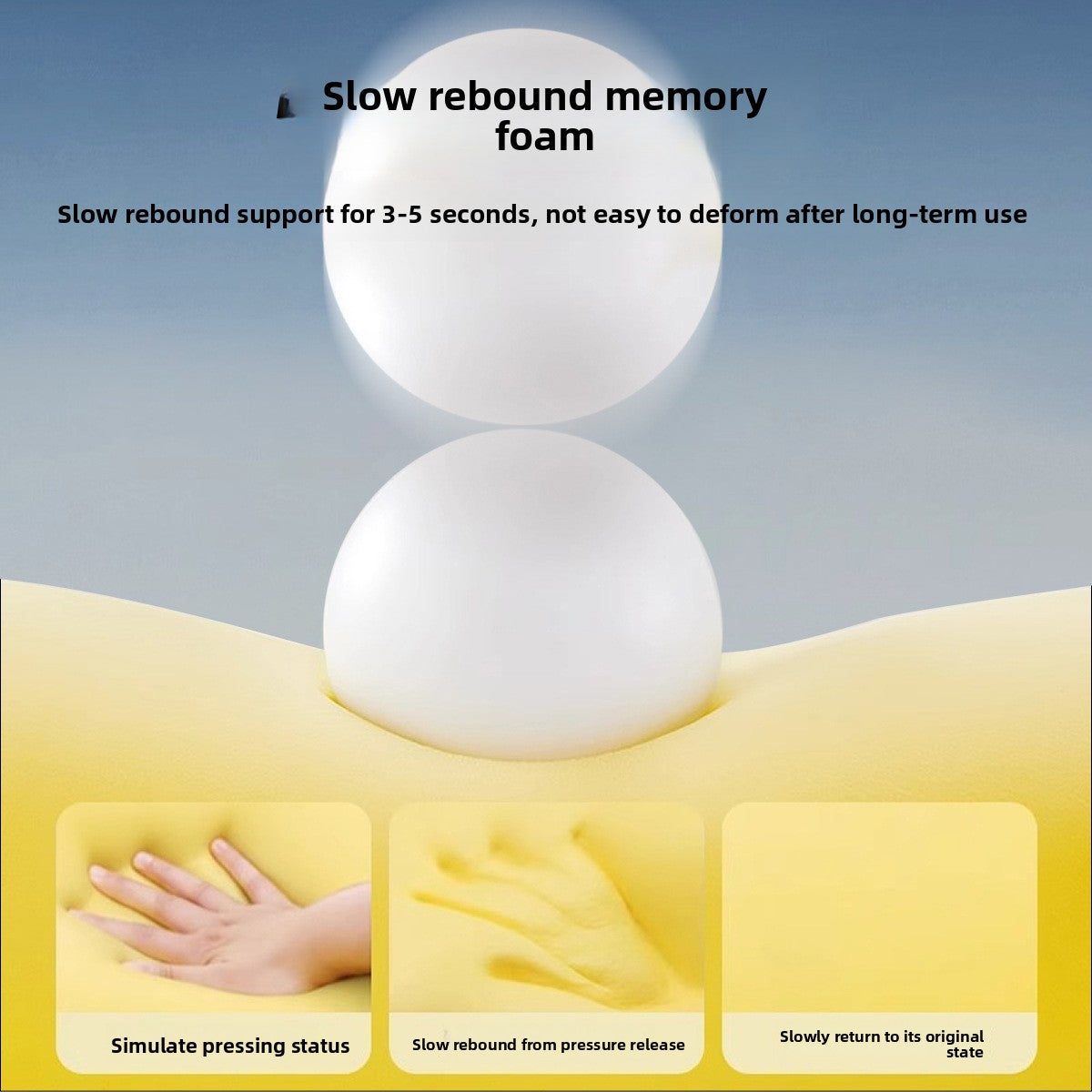 Breathable Ice Silk Bed Pillow - Ergonomic Comfort